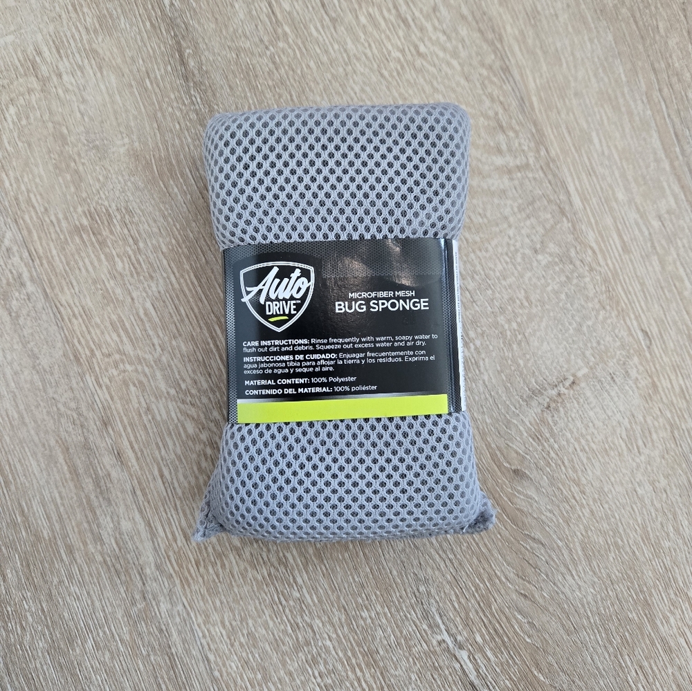 Auto Drive Bug Mesh Sponge for Car Washing – 1 Count (Gray)